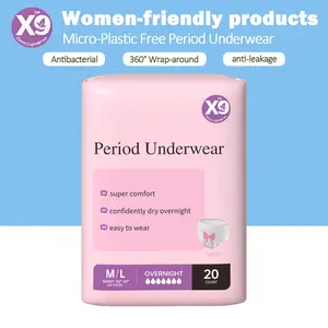X9 Disposable Period Underwear - High Absorbency and Leakproof,360° Coverage forWorry-Free Nights,Protection I Secure & Comfortable Fit,Unscented, Hypoallergenic,female Diapers,ift for your girlfriend,M/L(20Ct )
