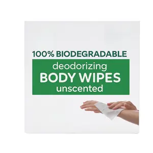 FPN Body Wipe – 24ct (1440 Wipes) Large Bamboo Deodorizing Wipes for Adults – Unscented, Moisturizing, Plant-Based, No Rinse Bathing Wipes for Travel, Gym, Elderly