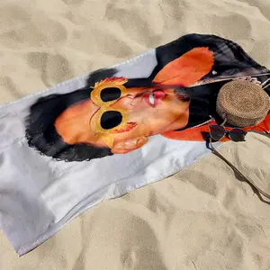 1 piece Fashionable men's orange lapel leather jacket with jewelry accessories styling themed beach towel - Modern-style flannel blanket, suitable for sofas and beds, all-season use, super soft and comfortable, digital printing, 100% polyester