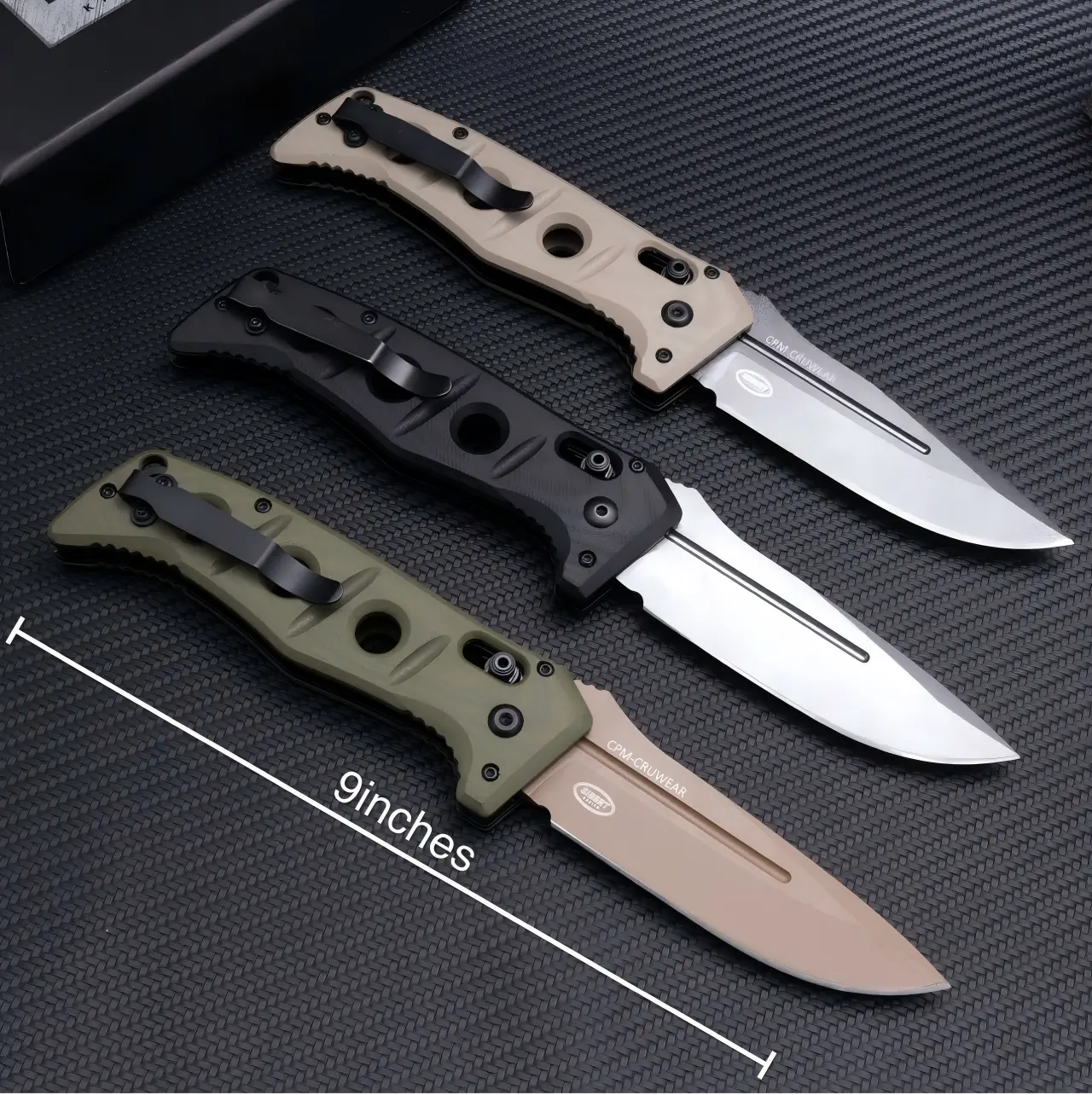 2750S Large Folding Knife, G10 Handle, Anti Corrosion High Hardness Steel, Outdoor Camping, Driving, Fishing EDC Tool, Best Gift