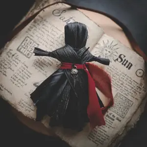 Witch Poppet Corn Husk Doll