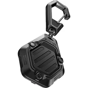 SUPCASE for Apple AirTag 2nd Gen (2026) & 1st Gen (2021) with Keychain Carabiner, Shockproof Soft Silicone Protective AirTag Holder Accessories for Dog Cat Collar, Keys, Luggage (4 Pack, Dark)