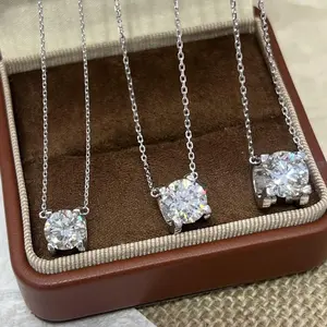 9K Gold LabGrown Diamond Necklace 1CT/2CT/3CT/LF5237