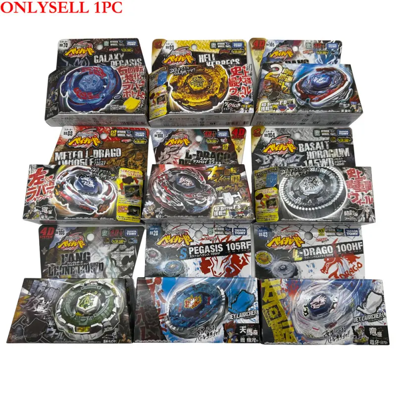 Beybladex 4D Metal Fusion Burst Anime Design Spinning Top Toy Set with Launcher, High-Speed Battle Game for Kids Boys 9+, Interactive Spin Games