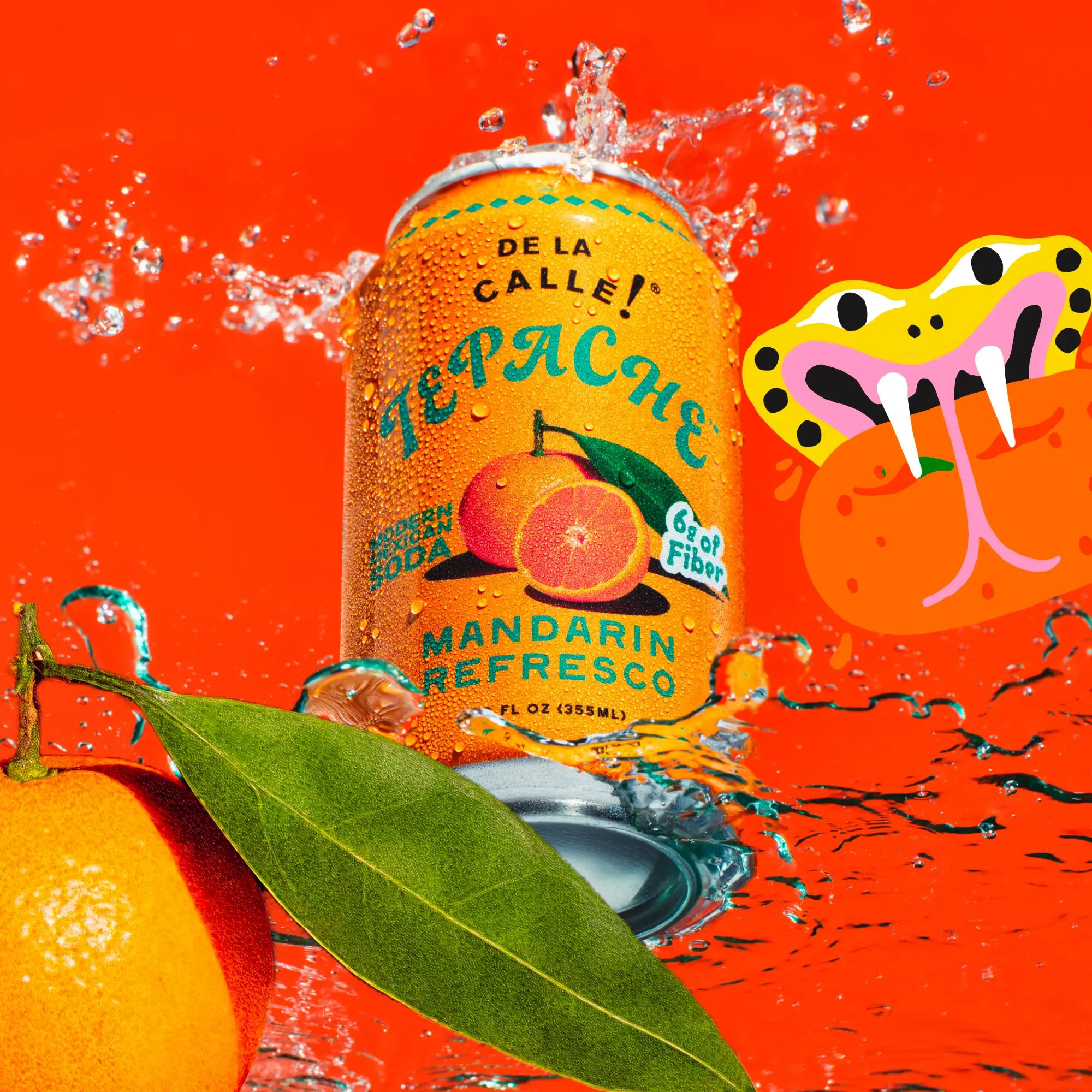 De La Calle Mandarin Tepache | Sparkling Drink - 12 pack