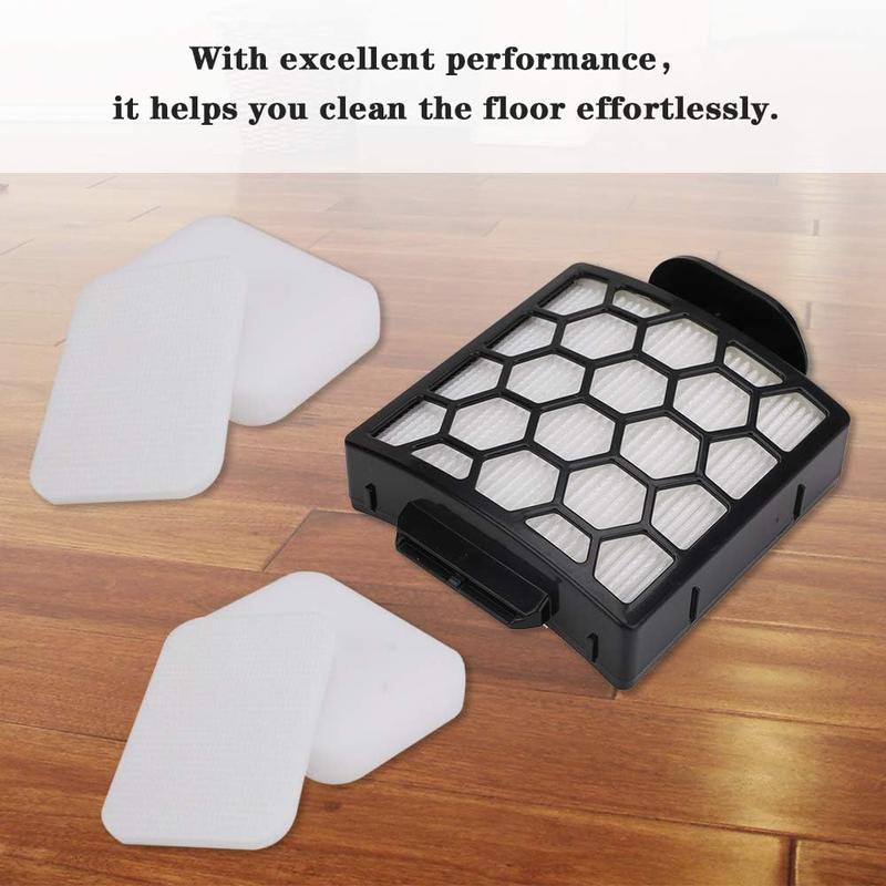 Replacement HEPA Filter & Foam Pre-Filters Compatible with Shark Navigator NV150 NV251 NV255 Zero-M ZU62 ZU62C ZU60 Upright Vacuums 1238FT60 1239FT60 Washable Durable