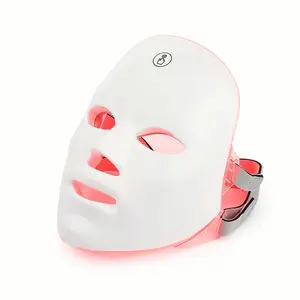 USB Rechargeable 7 Colors Facial LED Mask, Face Beauty Mask, Lithium Battery, New Condition, Model Xinghao Cd07s