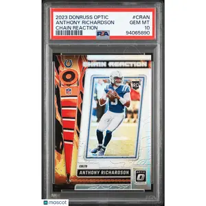 2023 Panini Donruss Optic Chain Reaction Anthony Richardson #CRAN PSA 10 Colts