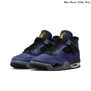 Midnight Purple High-Top Sneakers – Iconic Mesh Side Panels, Retro Basketball Silhouette, Bold Streetwear Kicks for Men & Women
