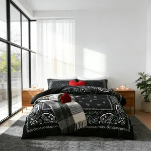 Nut Flower Paisley Mandala Duvet Cover Set, 3 Piece Includes Duvet Cover + Pillowcases,No Insert  Elegant Home Decor, Fashion Bedroom Essential