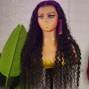 BQUEENS LYLY Ready to Wear Water Wave 9x6 Pre-Bleached Tiny Knots Pre-Plucked HD Lace Glueless Wig.