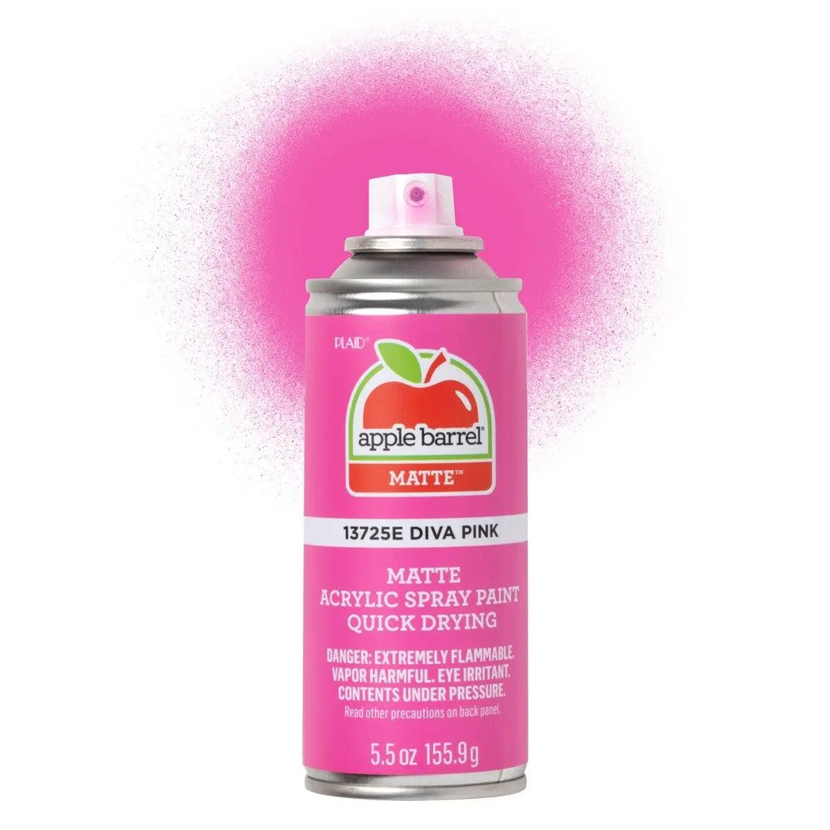 Apple Barrel Matte Acrylic Spray Paint - Diva Pink -13725E