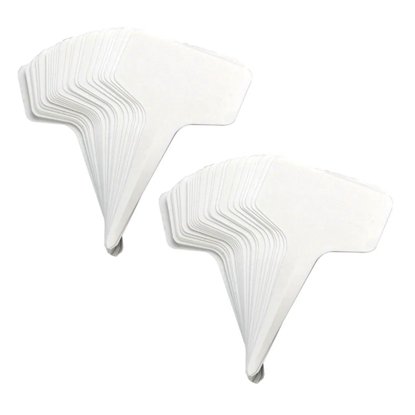 100pcs Reusable Plastic T-Shaped Gardening Tags, Matte Finish Easy-to-Write-On Long-Lasting Waterproof Plant Markers (Approx. 10x6cm) Bulk Pack for All Soil Types, No Black Flaws Nursery Garden Labels
