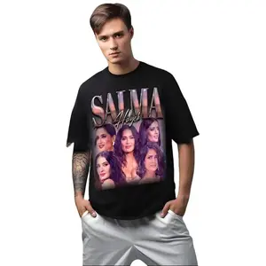 Vintage Salma Hayek Tribute Tees 90s Tshirts Fan Apparel Tshirt