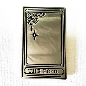 The Fool Mirror Tarot Card Pin