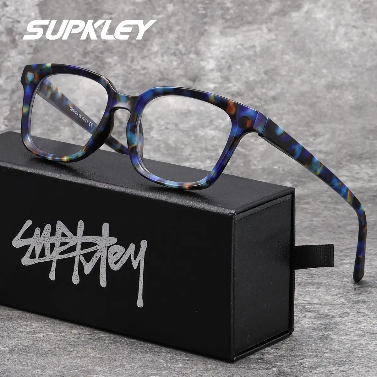 SUPKLEY Brand Design Square Minimalist Reading Glasses Offer Comfortable And Fashionable Eyewear With Super Clear Vision Spring Hinges For An Elegant Appearance