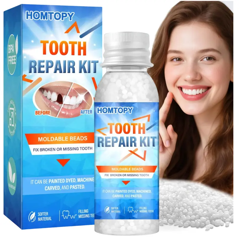 Moldable Dental Gel Dentures Temporary Fillings Cavities and Teeth Fillings Temporary Tooth Filling Denture Kit Oral false tooth fake