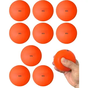 Weighted Balls for Baseball & Softball [9 Pack, 16 oz] Practice Heavy Ball for Hitting, Batting & Pitching , Improve Power and Mechanics, 2.85inch