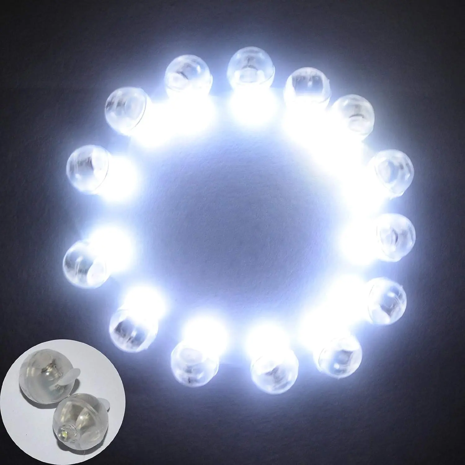 (R) 100 count/lot 100 X White Round Led Ball Lamp Balloon Light long standby time for Paper Lantern Balloon Light Party Wedding Decoration