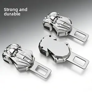 Car Seat Extender Rear-Seat Safety Belt Plug-In Fixed Clip Alloy Extension Buckle, Vehicle Backseat Booster Car Accessory