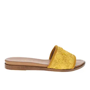 Seychelles Womens Dakota Slide Casual Sandals Casual Low Heel 1-2" - Yellow
