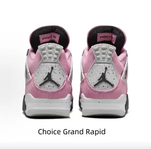 Brand New in Box Pink Suede Retro Basketball Sneakers Mid-Top Mesh Panel Air Cushion Rubber Sole Trendy Athletic Casual Shoes