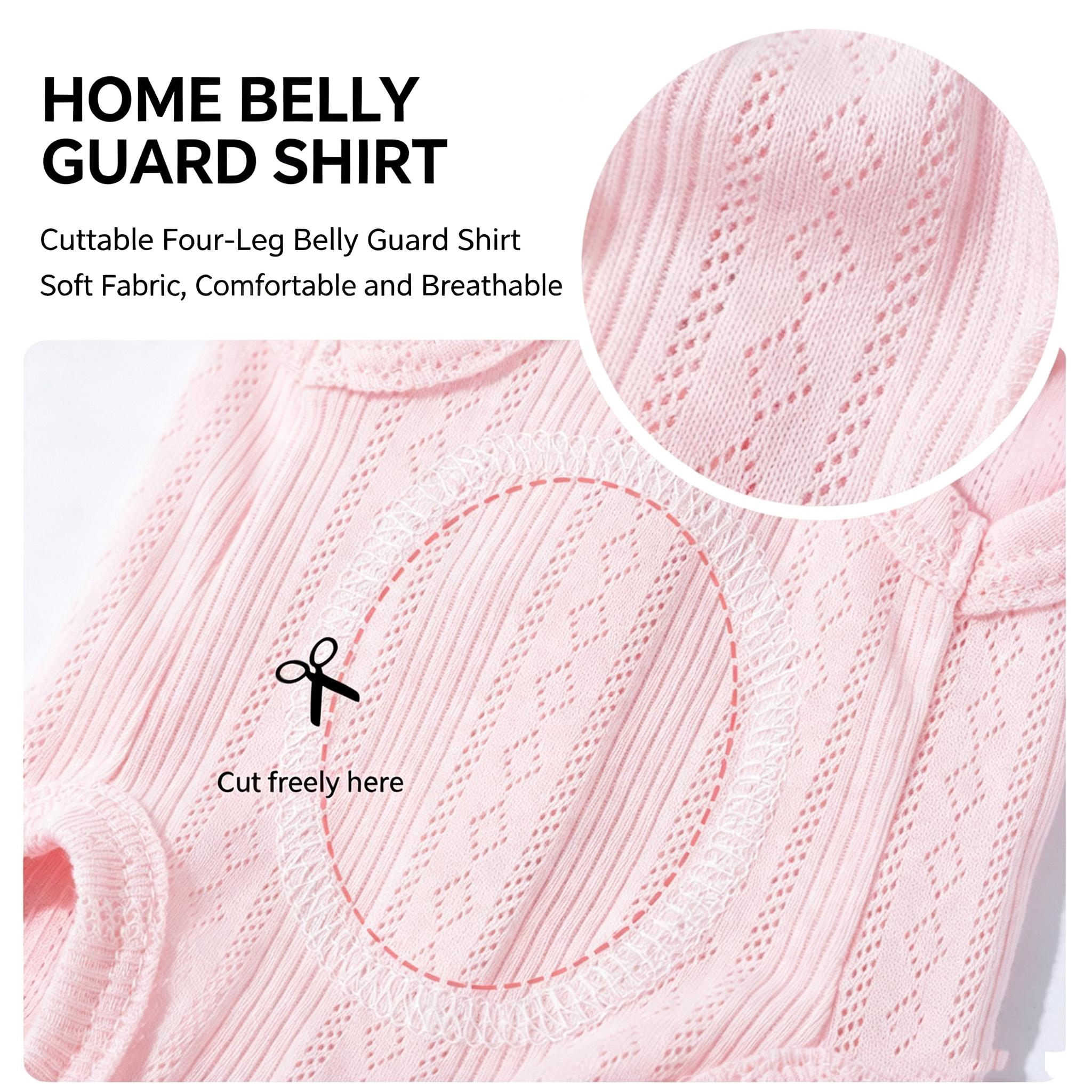 Small-Medium Dog & Cat Breathable Fabric Jumpsuit - Hollow Belly Protector, Summer Snug Fit, Anti-Licking, Healing-Promoting, Teddy-Style Indoor Home Clothing