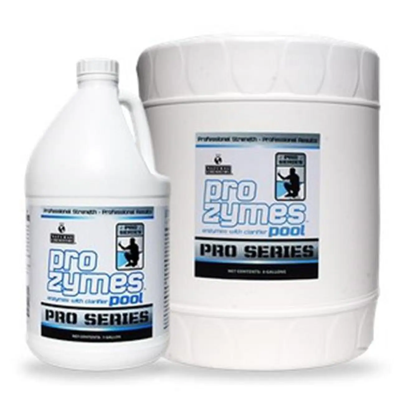 Natural Chemistry NC20301 Pro Series Prozymes Pool Cleaning Chlorine Solution - 2 x 1 Gal Bottles