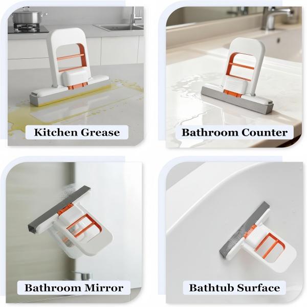 Scrub Daddy | 3-in-1 Mop Vacuum Scrub | Stovetop & Oven Scrubber | Deep Clean Grease & Grime | Hands-Free, No Mess | Self-Cleaning | Power Stain Removal | Pet Hair Destroyer | Detachable Washable Pads