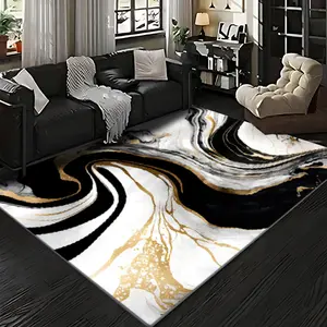 Velvet soft and comfortable patterned printed carpet, Modern Abstract Rug, suitable for multiple scenarios, available in various sizes, soft and non-shedding, Home Decor Rug