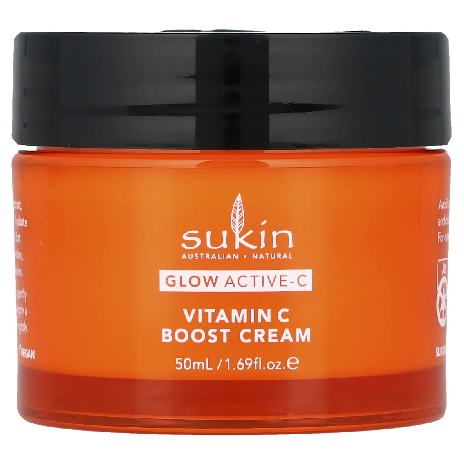 Sukin Glow Active-C, Vitamin C Boost Cream , 1.69 fl oz (50 ml)
