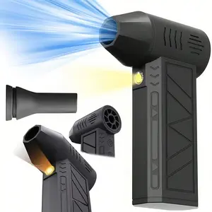 LMMAKE Cordless Air Duster - Portable Outdoor Fan with 3-Speed Modes, 130000 Rpm Turbo Power, Dual-Mode Super Power, Handheld Drying Machine for PC Electronics & Car Detailing