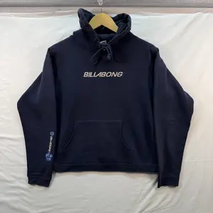 Billabong Hoodie Men Small Navy Pullover Surf Skate Y2K Logo Sweatshirt, Casual Sweatshirt Hoodie
