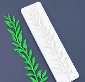 Leaf Branch Silicone Sugarcraft Mold Resin Tools Cupcake Baking Mould Fondant Cake Decorating Tools