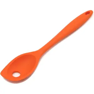 Premium Silicone Mixing Spoon, 11 inch, Orange