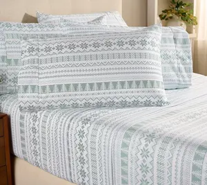 Home Reflections Double Brushed Holiday Printed Sheet Set