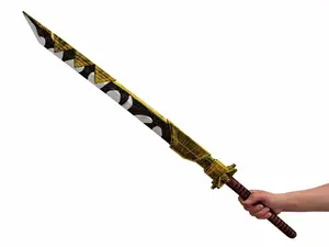 Kinstore 45" Fantasy Dragon Bone PU Foam Sword for Maki JJK Cosplay Jujutsu Kaisen Costume PU Foam Sword Replica