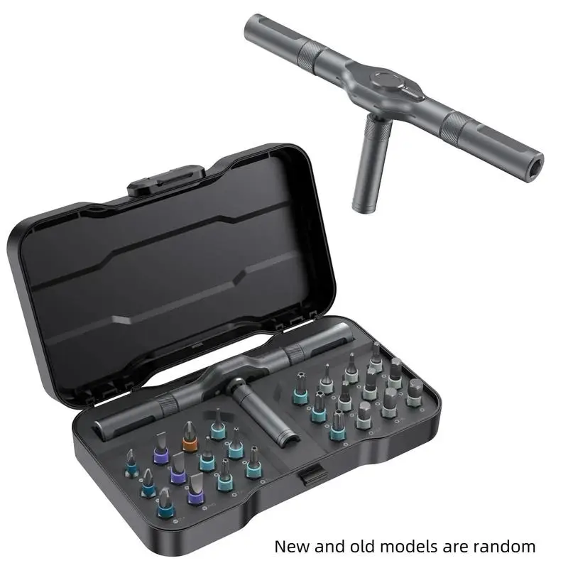 【TikTokShopfalldealsforyou】SEESE 24 in 1 Magnetic Screwdriver Set, MultifunctionalScrewdriver Tools Set with Detachable T-shapedRatchet Handle,Househo