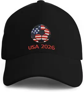 Fathers Day Gifts, Soccer Hat 2026- Adjustable Baseball Cap Merchandise Gifts Accessories Decorations