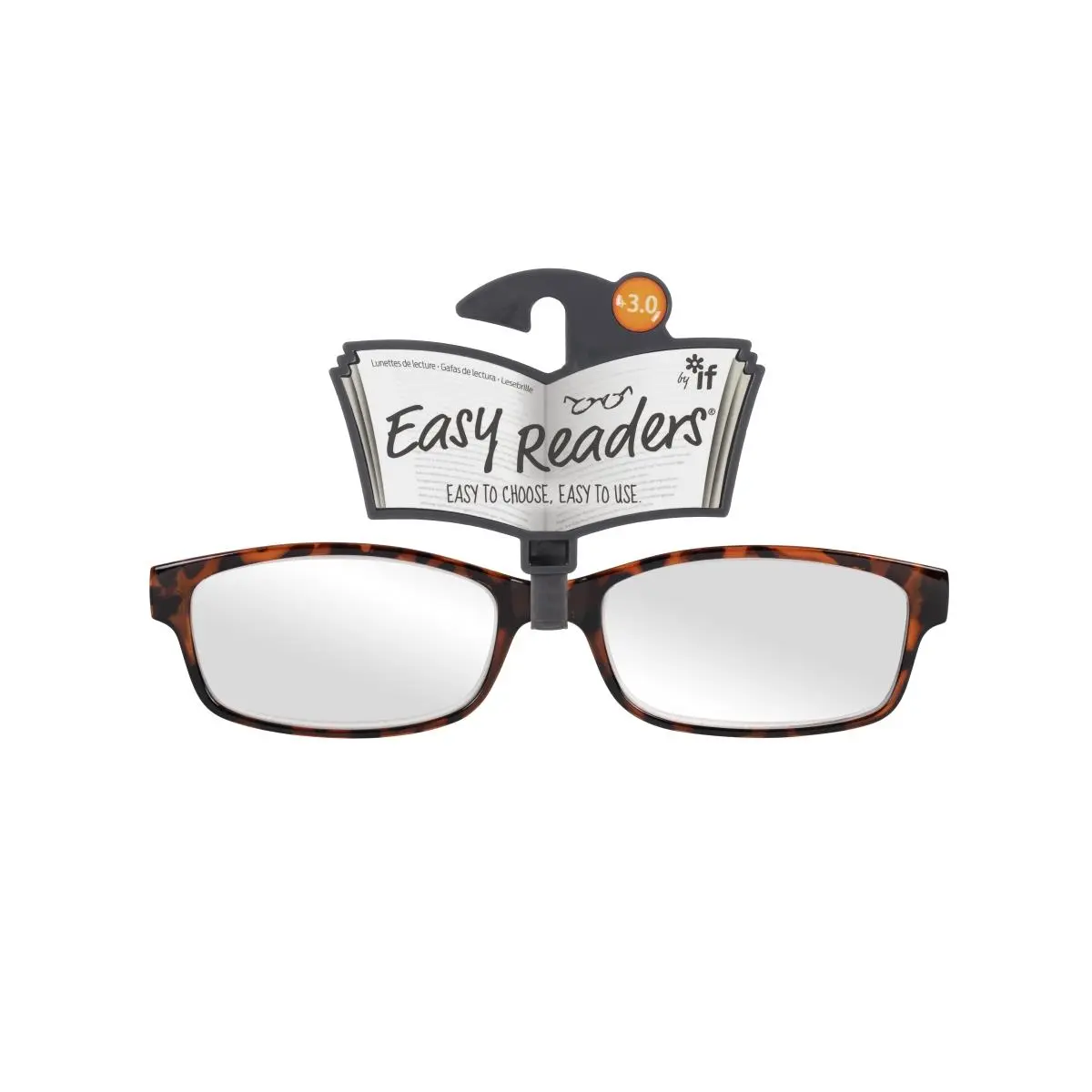 212 MAIN Classic Shape Tortoiseshell Eyewear - Unisex Full-Rim Glasses, -3.0 Prescription Lenses for USA Easy Readers, Eyeglasses For Women