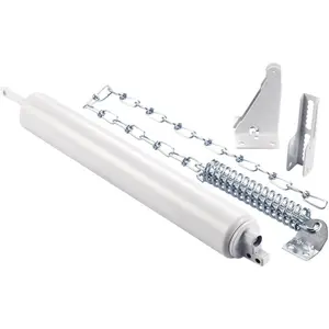 Heavy Duty Storm Door Closer with Wind Chain, Model 8730, Screen and Storm Door Closer Replacement, Adjustable Speed, Fits 1 1/4" to 2" Thick Doors, White