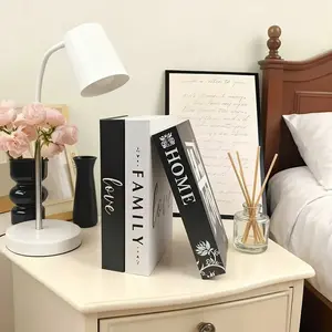 3pcs Modern English Foldable Decorative Fake Books, Artificial Bookshelf for Living Room, Bedroom, Office Desk Decoration