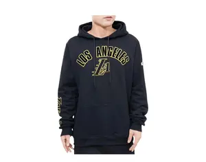 Pro Standard NBA Los Angeles Lakers Stacked Logo Men Hoodie Black