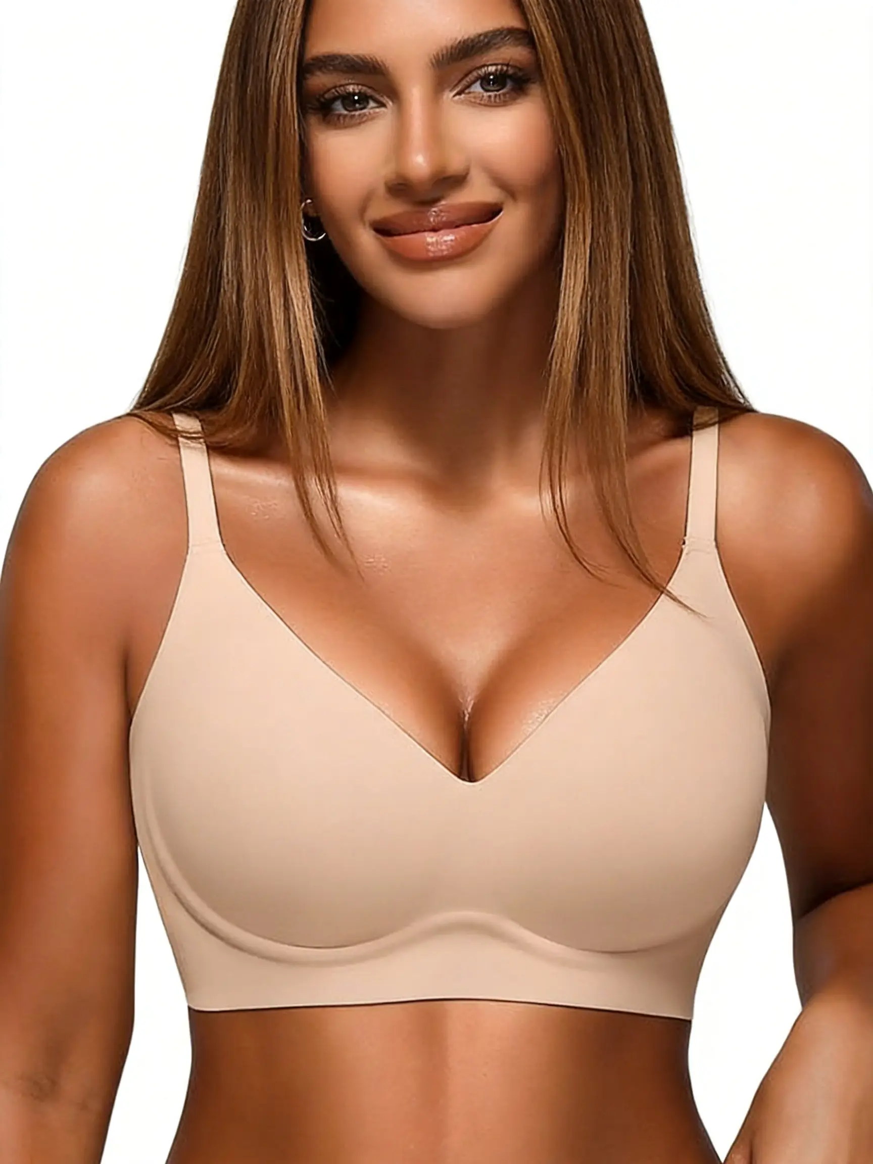 CORLIX wireless bra jelly bra push up bra seamless bra minimizer bra full coverage bra Jelly Bra Ultra-Soft Jelly Wireless Bra Airly Lightlined Fix-Cup Jelly Bra Seamless Push-Up Minimizer Bralette minimalist fabric bralette Daily Comfort Ladies