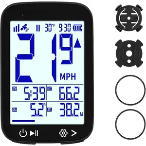 Speedometer GPS  Cycling  - Auto Start/Stop, Auto Backlight,  Bicycle Odometer MPH KM/H, 2.4" LCD Display