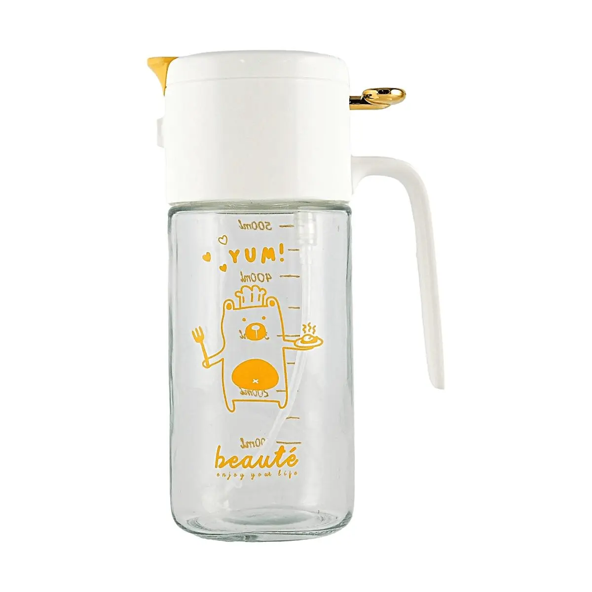 KAWASIMAYA White Dual-Use Sprayer Oil Dispenser, Kitchen Seasoning Dispenser for Cooking & Salad Dressing, Oil Dispensers, Sprayer Oil Dispensers