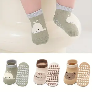 12 Pairs of Non-Socks Boys and Girls Floor Board, Designed Youngsters to Learn Grip and Stability, with Cute Cartoon Animals, Made of Polyester 95.0% and Spandex 5.0%, Suitable All Seasons, Funny Socks spiderman blue suit