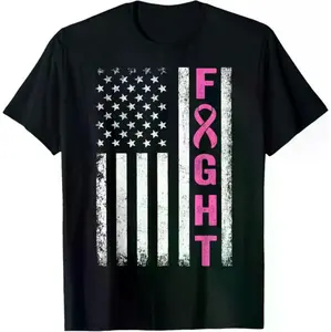 Support Breast Cancer Awareness with Fight Breast Survivor Design for Men and Women Short Sleeve T-Shirt
