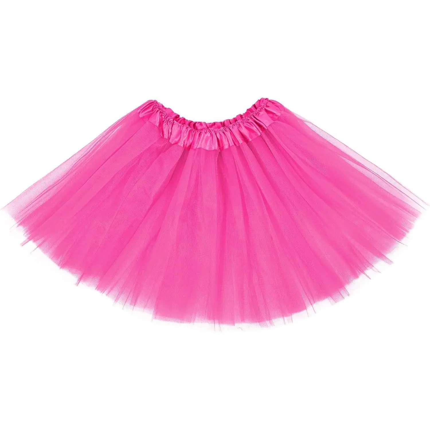 KF5-GCS10   4 Layers Tutu for Toddler Girls Tulle Ballet Dance Skirts Princess Fluffy Kids Dress up Birthday Party 2-8 Years