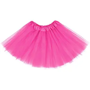 KF5-GCS10   4 Layers Tutu for Toddler Girls Tulle Ballet Dance Skirts Princess Fluffy Kids Dress up Birthday Party 2-8 Years